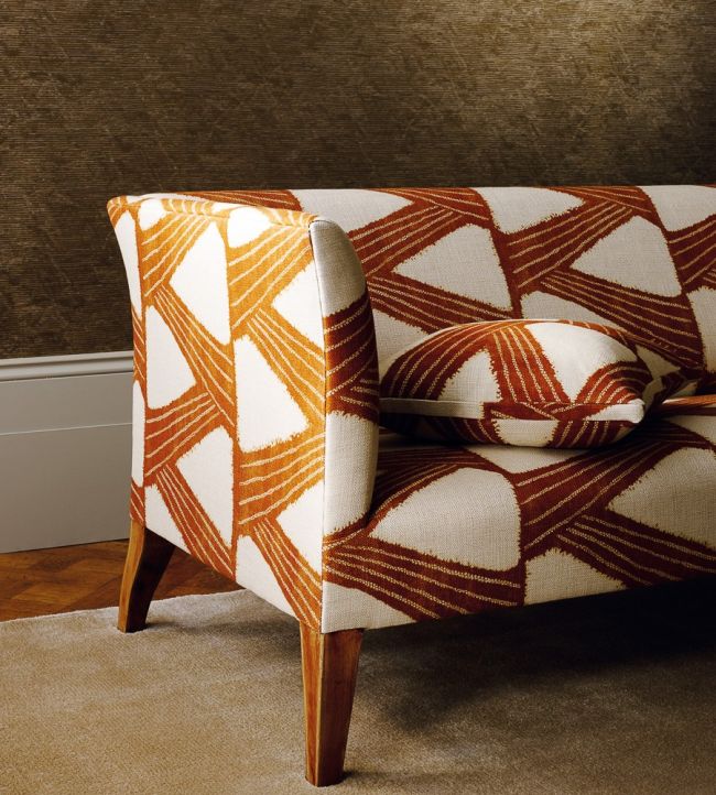 Kanoko Fabric - Orange - Zoffany