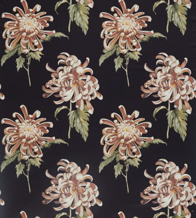Evelyn Fabric - Black - Zoffany