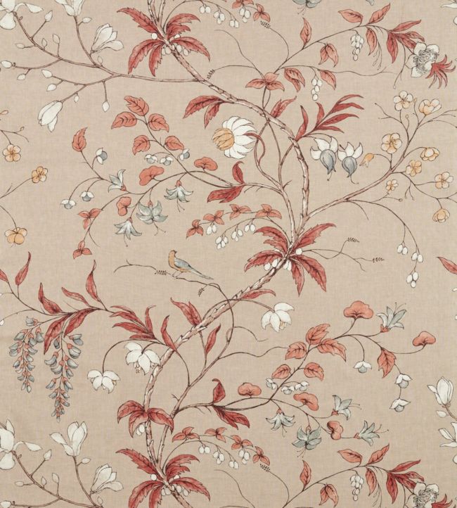 Chambalon Trail Fabric - Pink - Zoffany