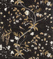 Chambalon Trail Fabric -  Black - Zoffany