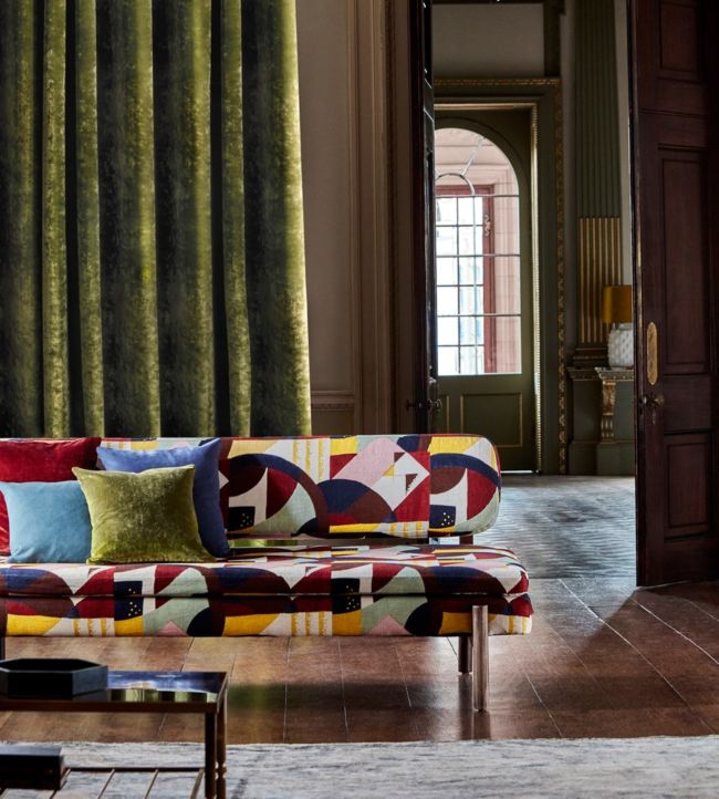 Abstract 1928 Fabric - Purple - Zoffany