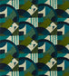 Abstract 1928 Fabric - Green - Zoffany