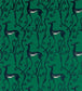 Deco Deer Velvet Fabric - Green - Zoffany