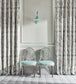 Brocatello Impasto Fabric - Silver - Zoffany