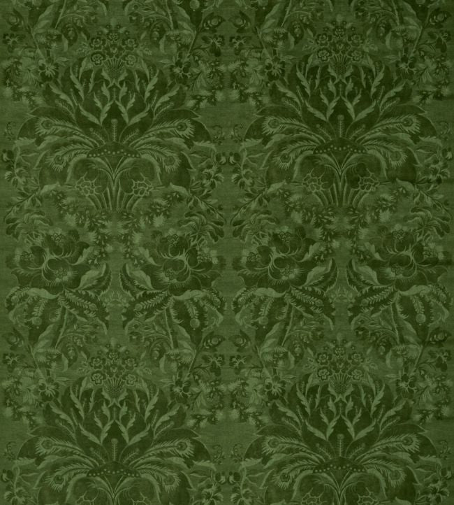 Ducato Velvet Fabric - Green - Zoffany