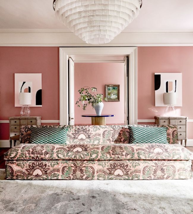 Pomegranate Print Fabric - Pink - Zoffany