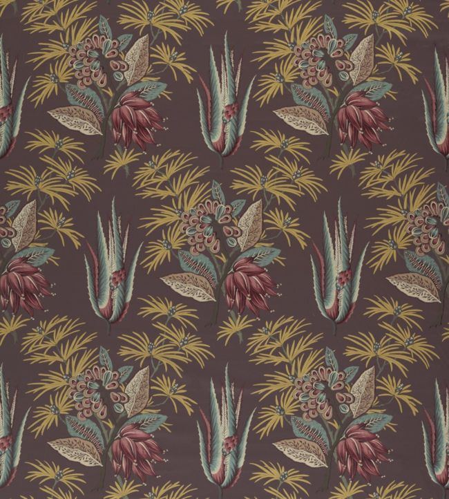 Desert Flower II Fabric - Brown - Zoffany
