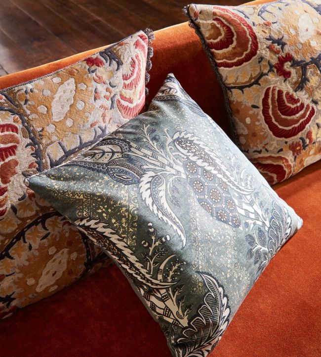 Bizarre Velvet Fabric - Teal - Zoffany