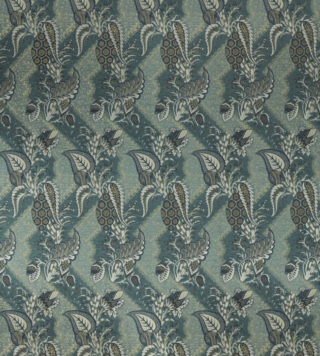 Bizarre Velvet Fabric - Teal - Zoffany