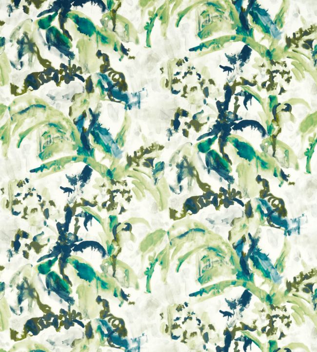 Long Water Botanical Fabric - Green - Zoffany