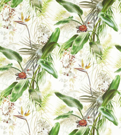 Paradise Row Fabric - Green - Zoffany