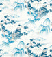 Floating Mountains Fabric - Blue - Zoffany