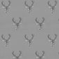 Stag Print Wallpaper - Grey - The Graduate Collection