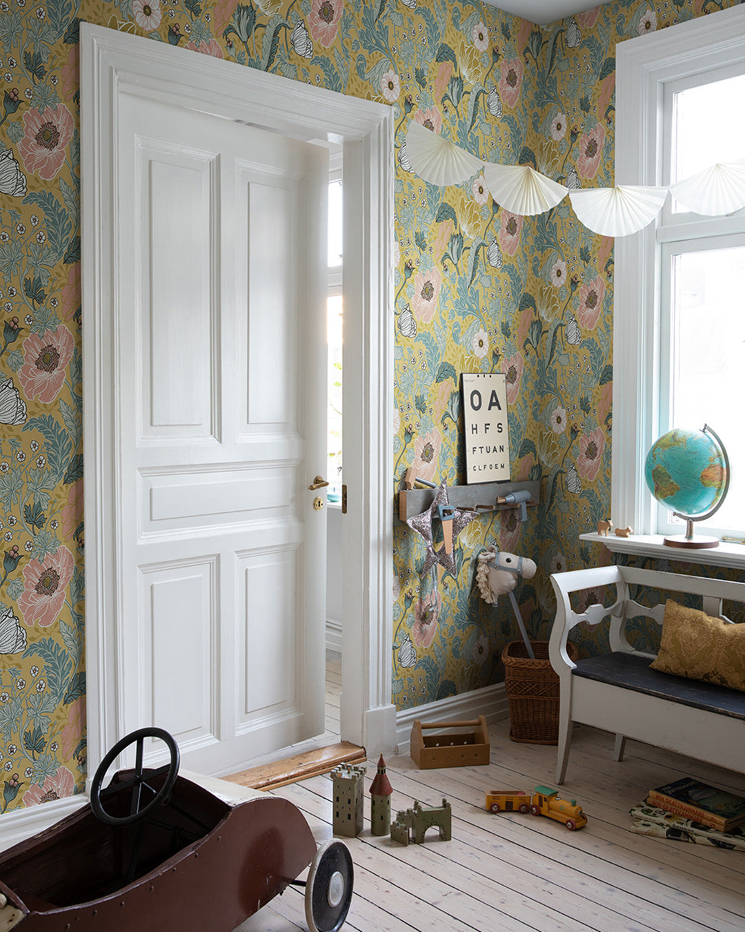 33002 - Anemone Wallpaper - Mustard - Midbec