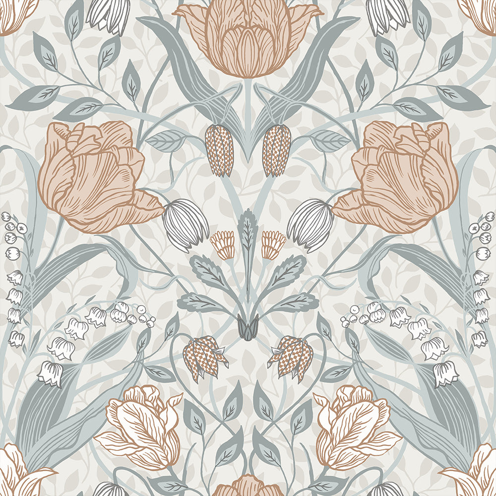 33005 - Filippa Wallpaper - Light Gray - Midbec