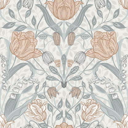 33005 - Filippa Wallpaper - Light Gray - Midbec