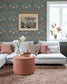 33009 - Filippa Wallpaper - Blue - Midbec