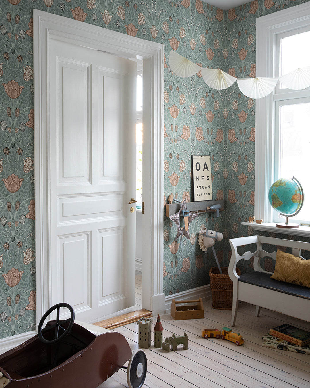 33010 - Filippa Wallpaper - Green - Midbec