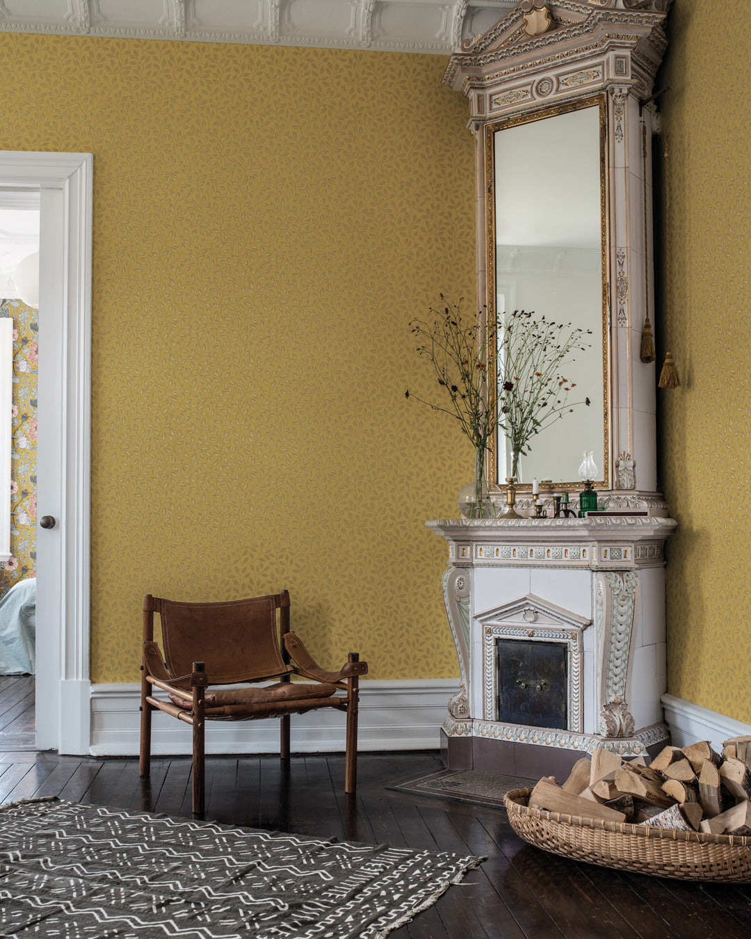 33017 - Apelkvist Wallpaper - Ochre  - Midbec