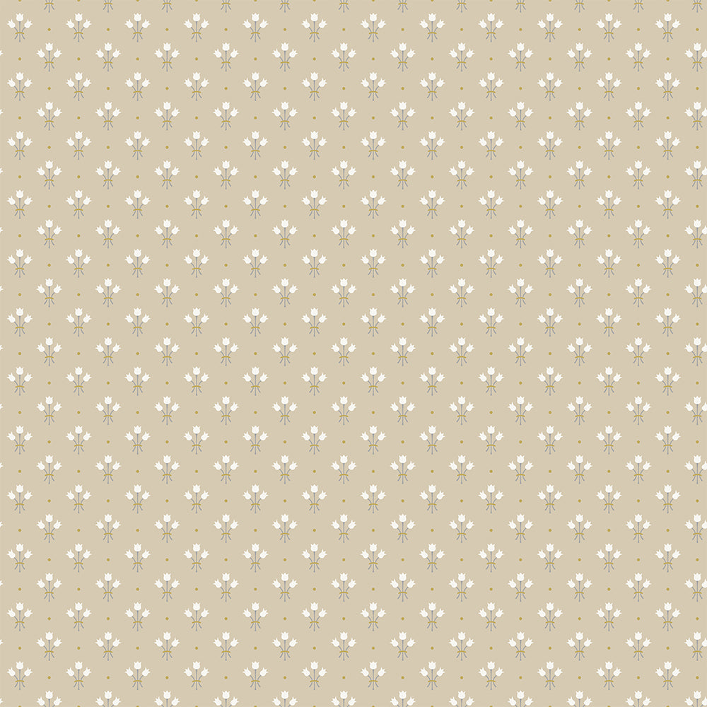 33027 - Lilja Wallpaper - Beige - Midbec
