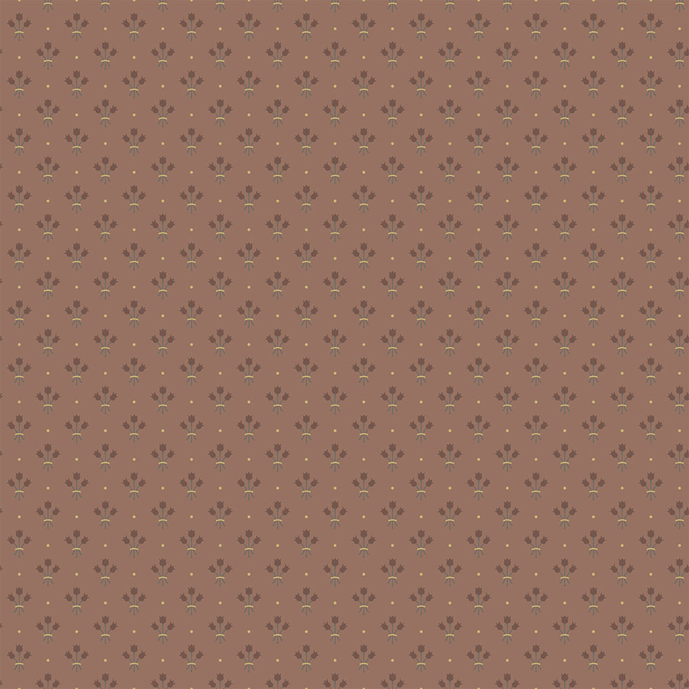 33028 - Lilja Wallpaper - Rust Red - Midbec