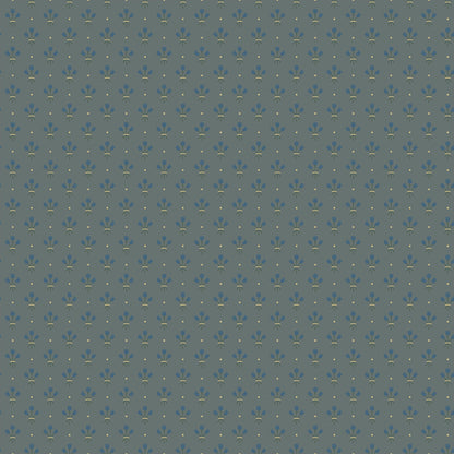 33029 - Lilja Wallpaper - Dark Blue - Midbec