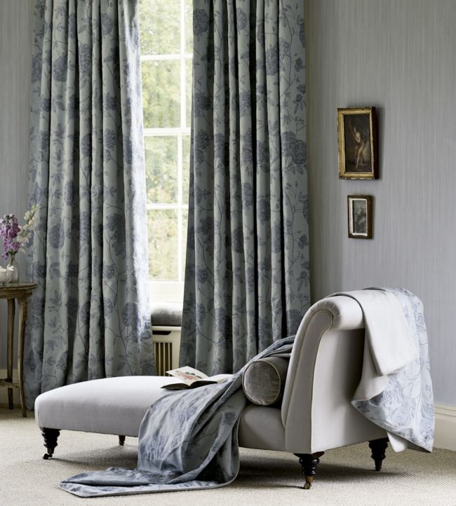 Alyce Fabric - Silver - Zoffany