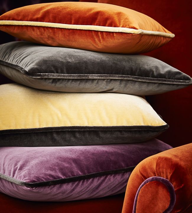 Quartz Velvet Fabric - Multicolor - Zoffany