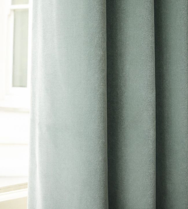 Quartz Velvet Fabric - Green - Zoffany