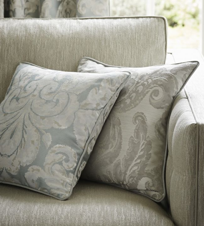 Brocatello Nuovo Fabric - Silver - Zoffany