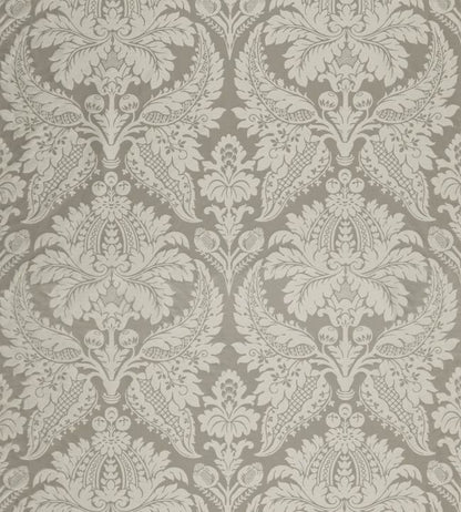 Malmaison Damask Fabric - Gray - Zoffany