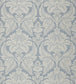 Malmaison Damask Fabric - Blue - Zoffany