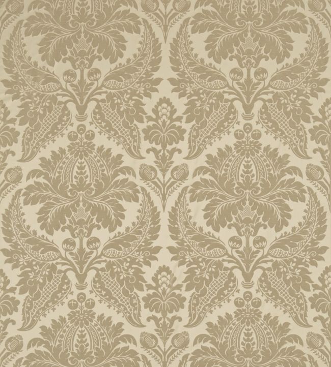 Malmaison Damask Fabric - Sand - Zoffany