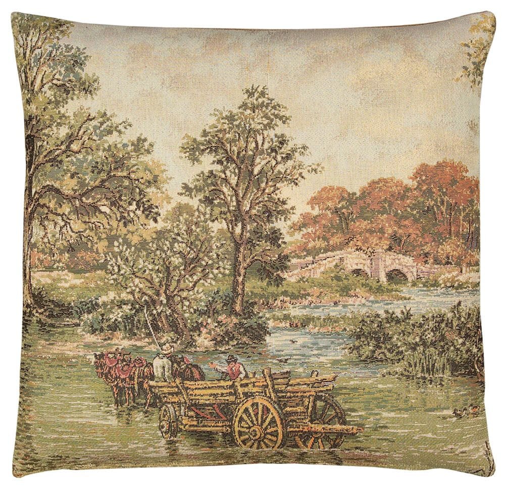 The Haywain Tapestry Cushion with Feather Filler 
