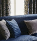 Tespi Square Fabric - Blue - Zoffany