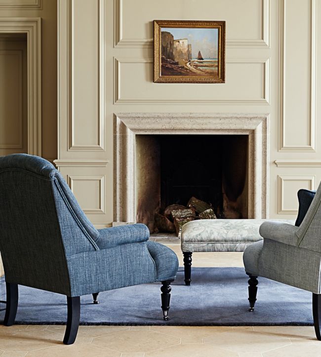 Audley Fabric - Blue - Zoffany