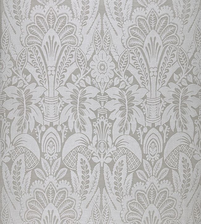 Fitzrovia Fabric - Silver - Zoffany