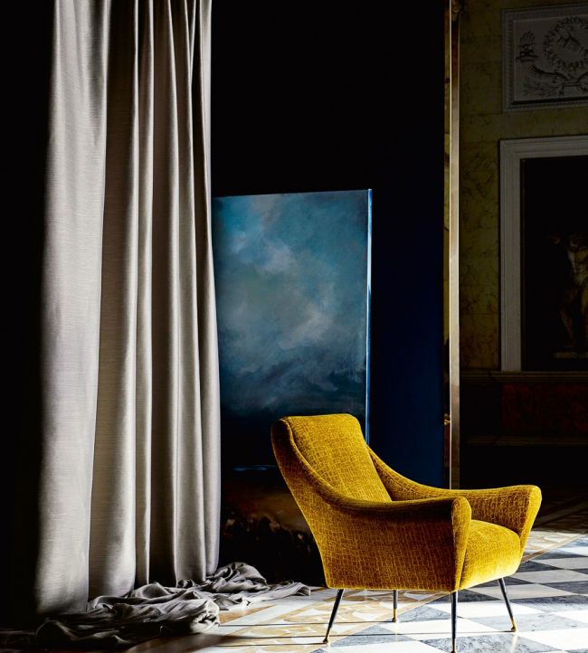 Delphos Fabric - Gray - Zoffany