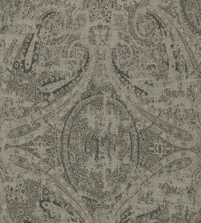 Elswick Paisley Fabric - Gray - Zoffany