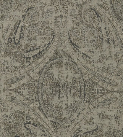 Elswick Paisley Fabric - Gray - Zoffany