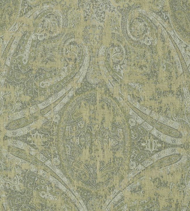 Elswick Paisley Fabric - Yellow - Zoffany