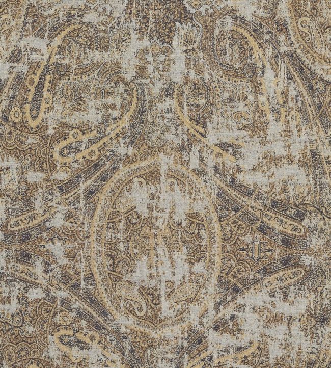 Elswick Paisley Fabric - Brown - Zoffany