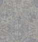 Elswick Paisley Fabric - Silver - Zoffany