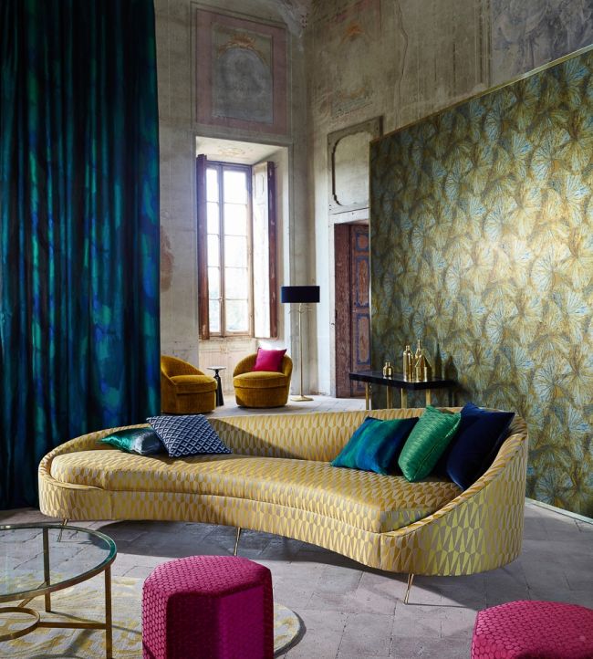 Hepworth Fabric - Green - Zoffany