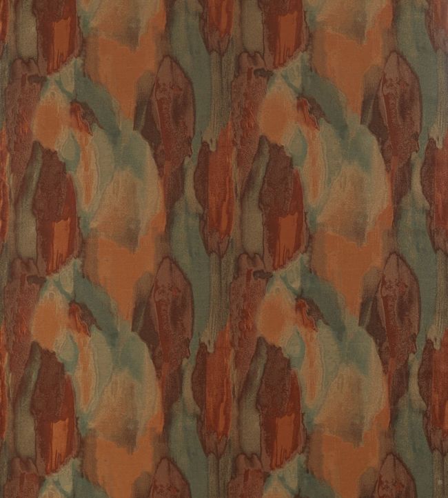 Hepworth Fabric - Orange - Zoffany