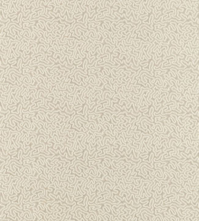 Maze Coral Fabric - Cream - Zoffany