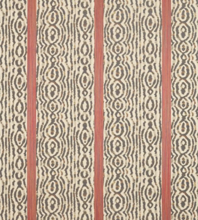 Lennox Stripe Fabric - Brown - Zoffany