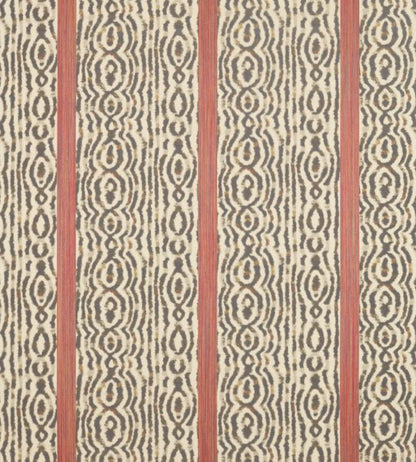 Lennox Stripe Fabric - Brown - Zoffany