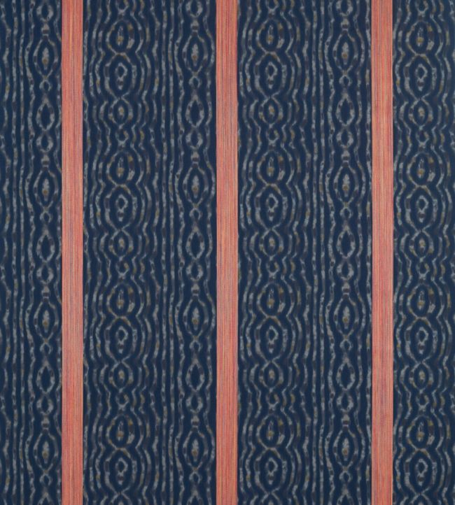 Lennox Stripe Fabric - Blue - Zoffany
