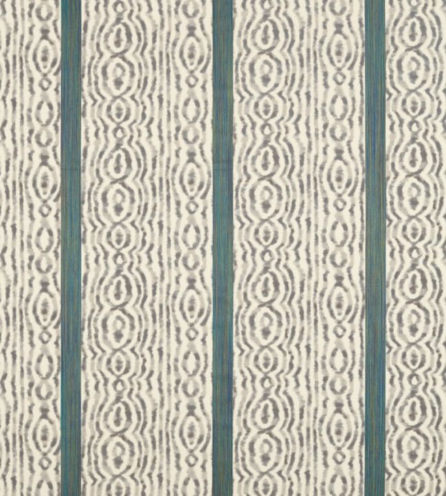 Lennox Stripe Fabric - Gray - Zoffany